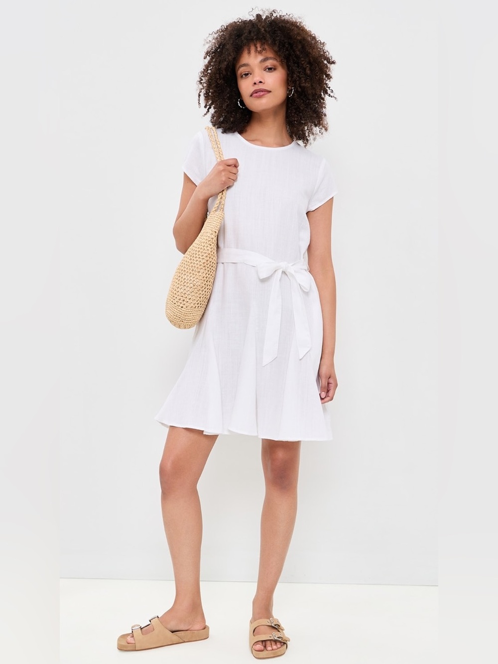 Splendid Lydia Linen Mini Dress White Color Womens Size small NWT